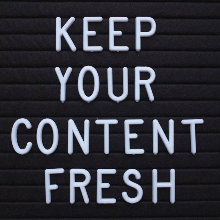 Keep your content fresh