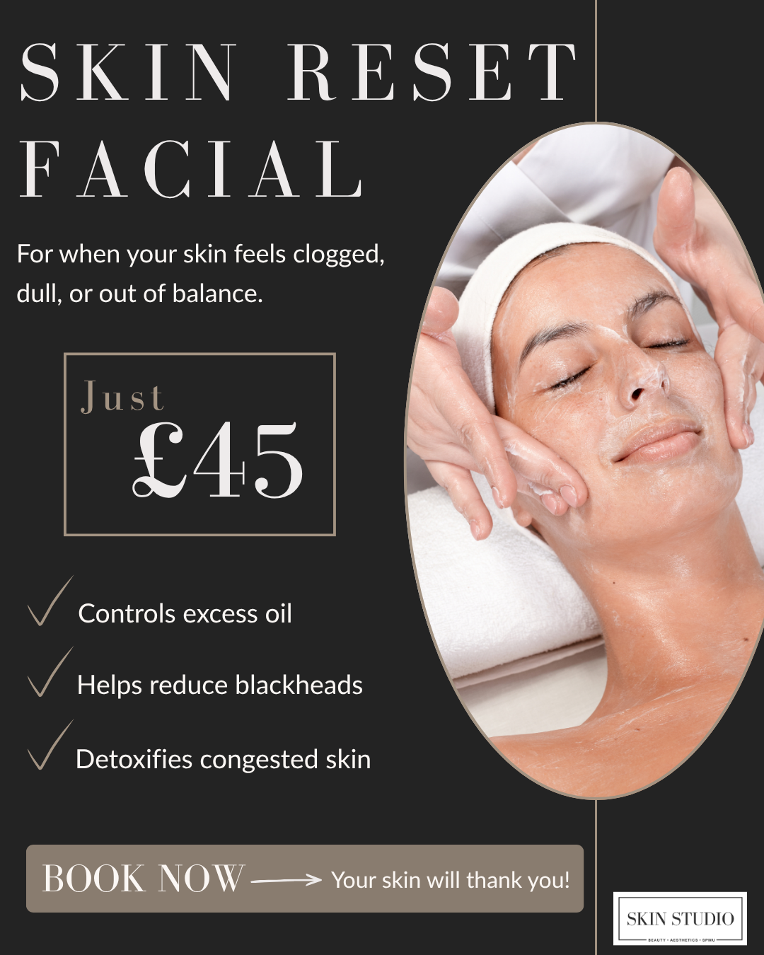 Sat 12th Skin reset facial